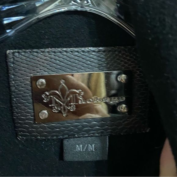 Mackage Black Peacoat with Flair Cashmere Blend - Picture 5 of 6